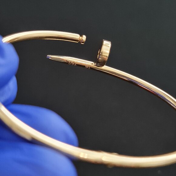 18k gold bangle - Nail cuff bangle - Pics part 2 - Picture 12 of 16